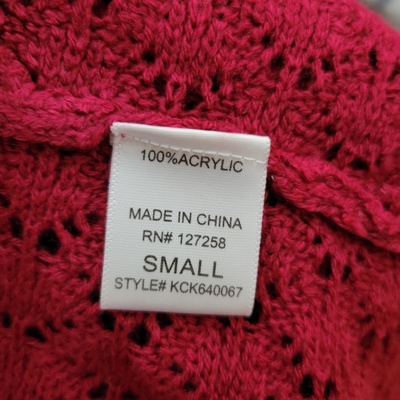 Paraella by Francesca's Knit Magenta Sweater - Picture 4 of 5